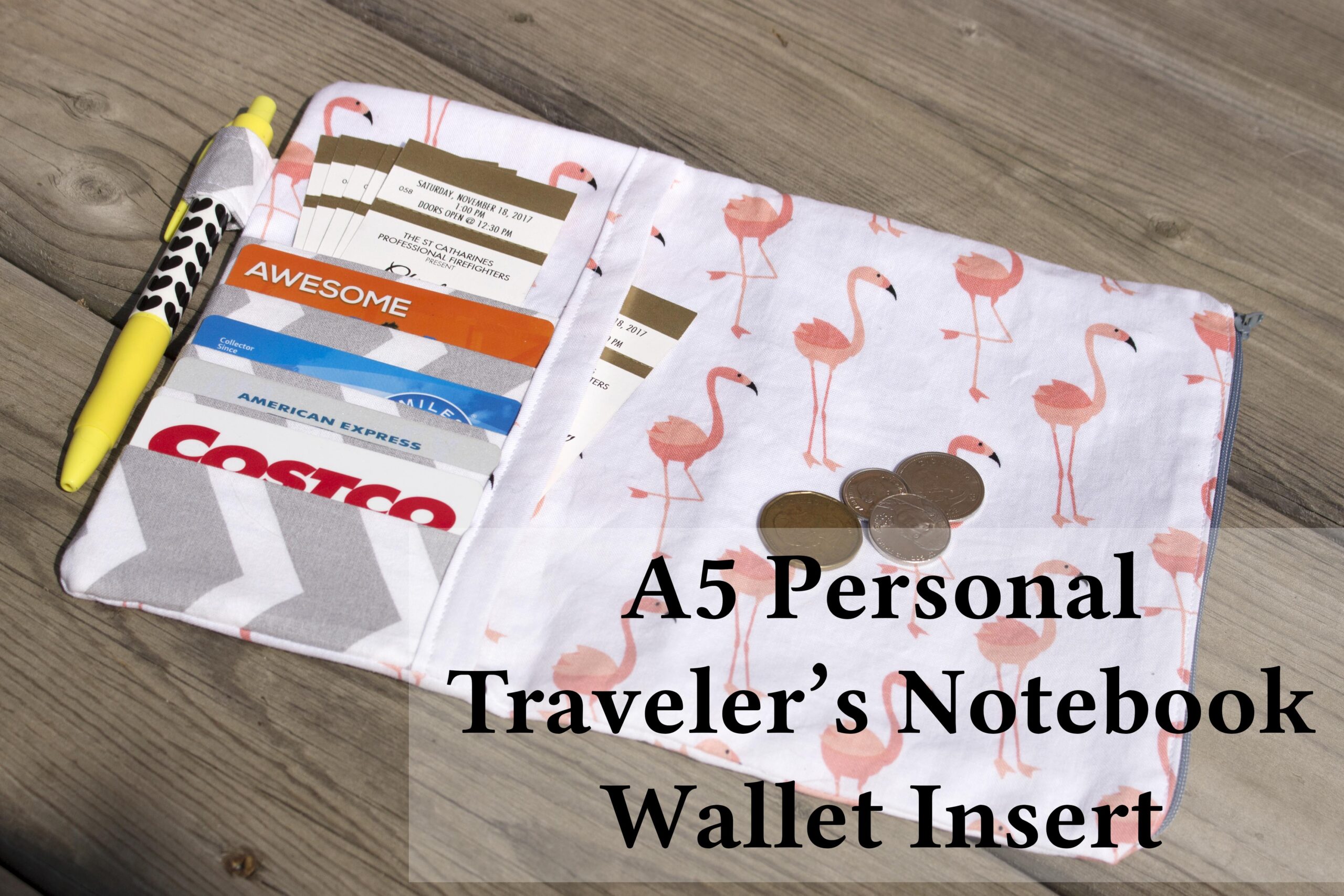 Traveler’s Notebook Wallet Insert Pattern