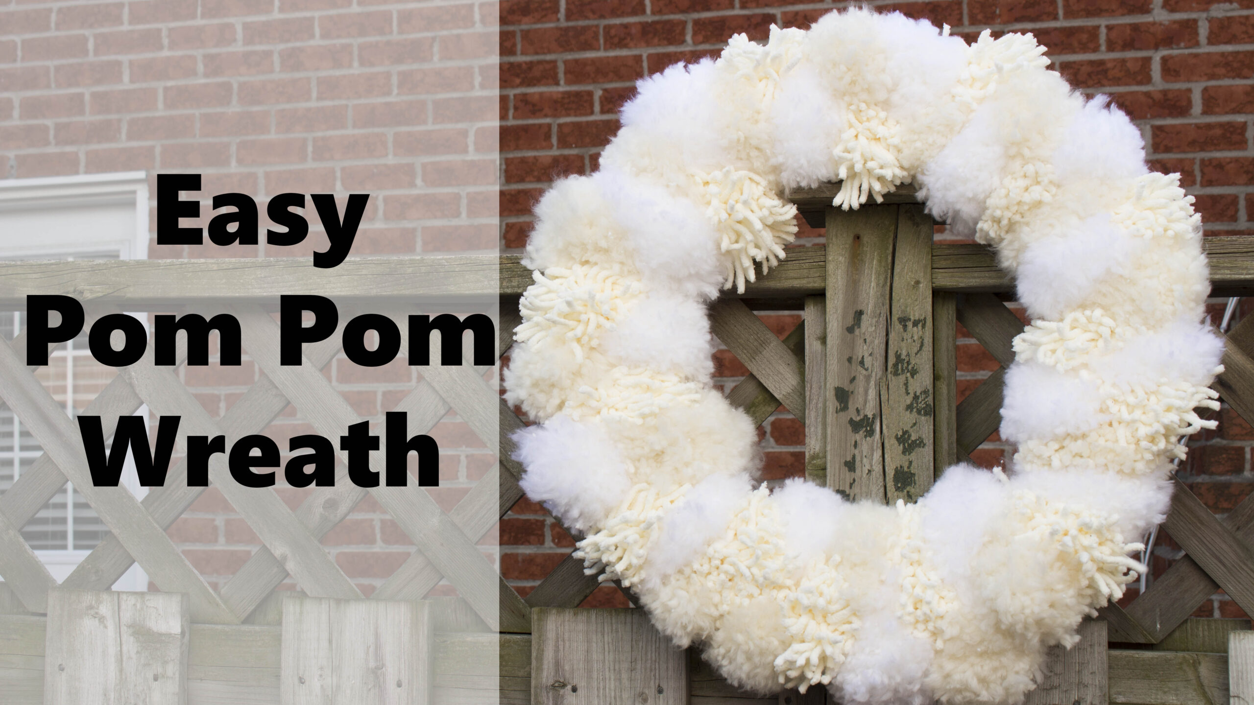 Pom Pom Wreath tutorial