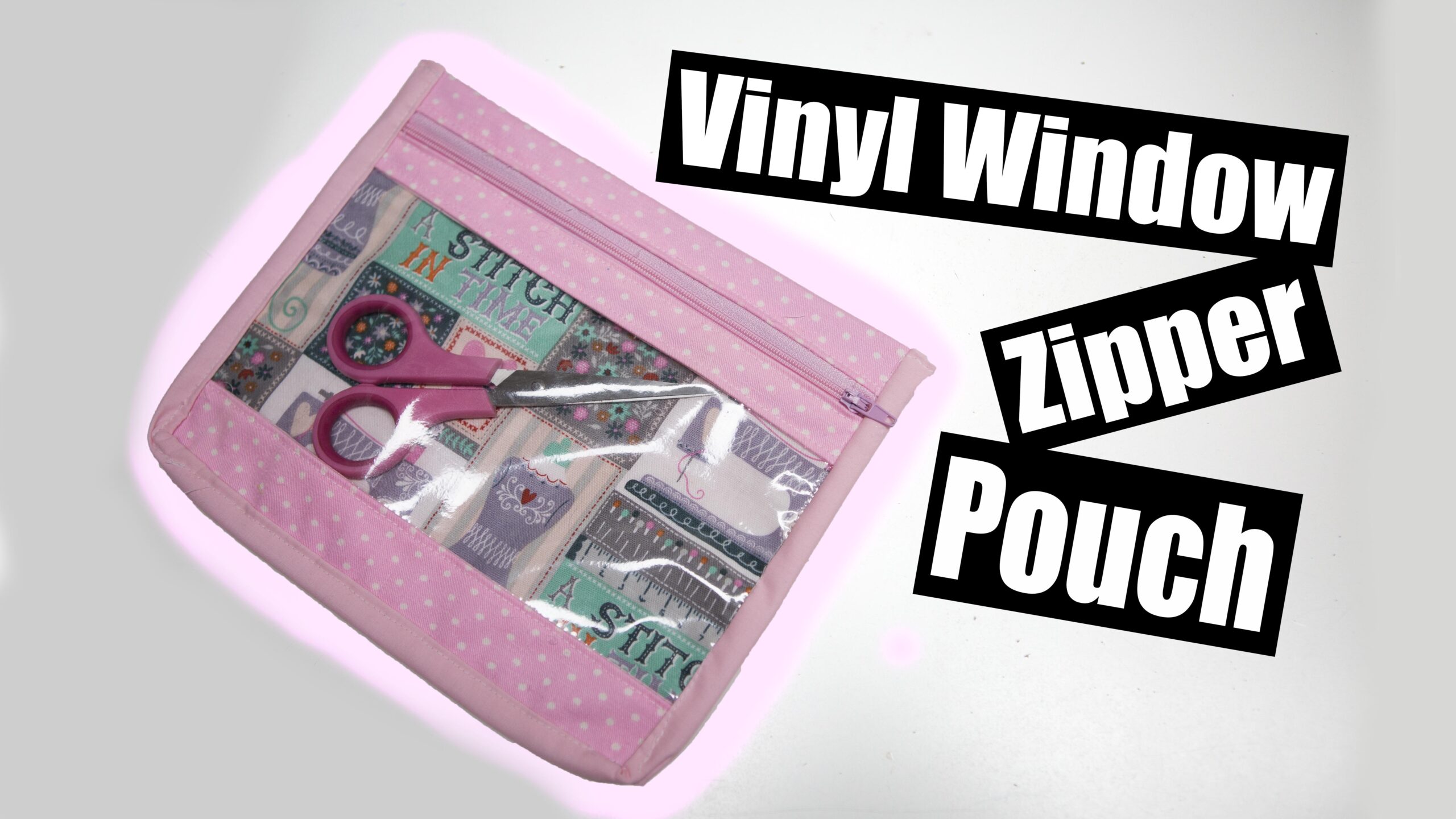 Vinyl Window Zipper pouch