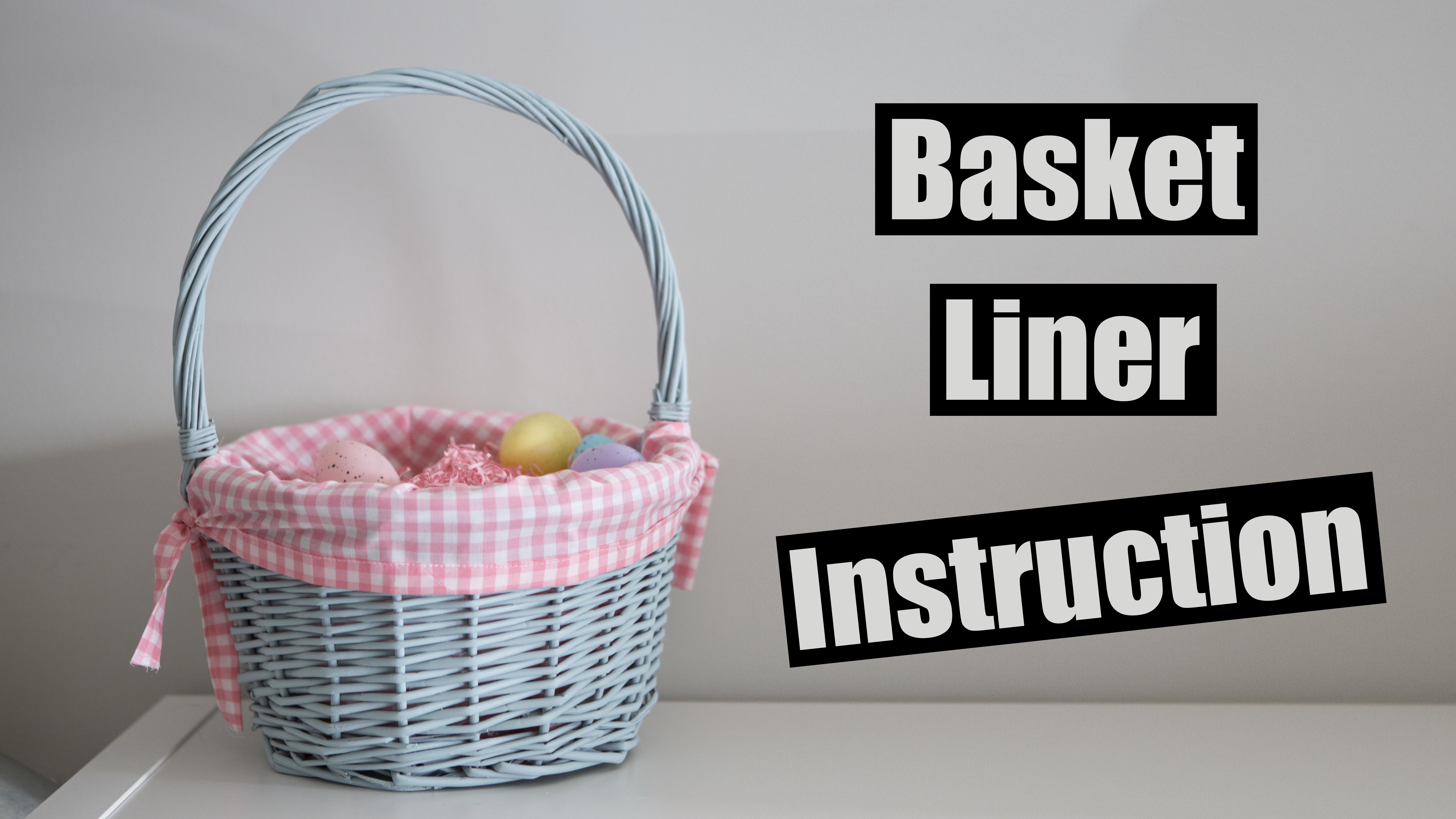 how to make a fabric easter basket liner