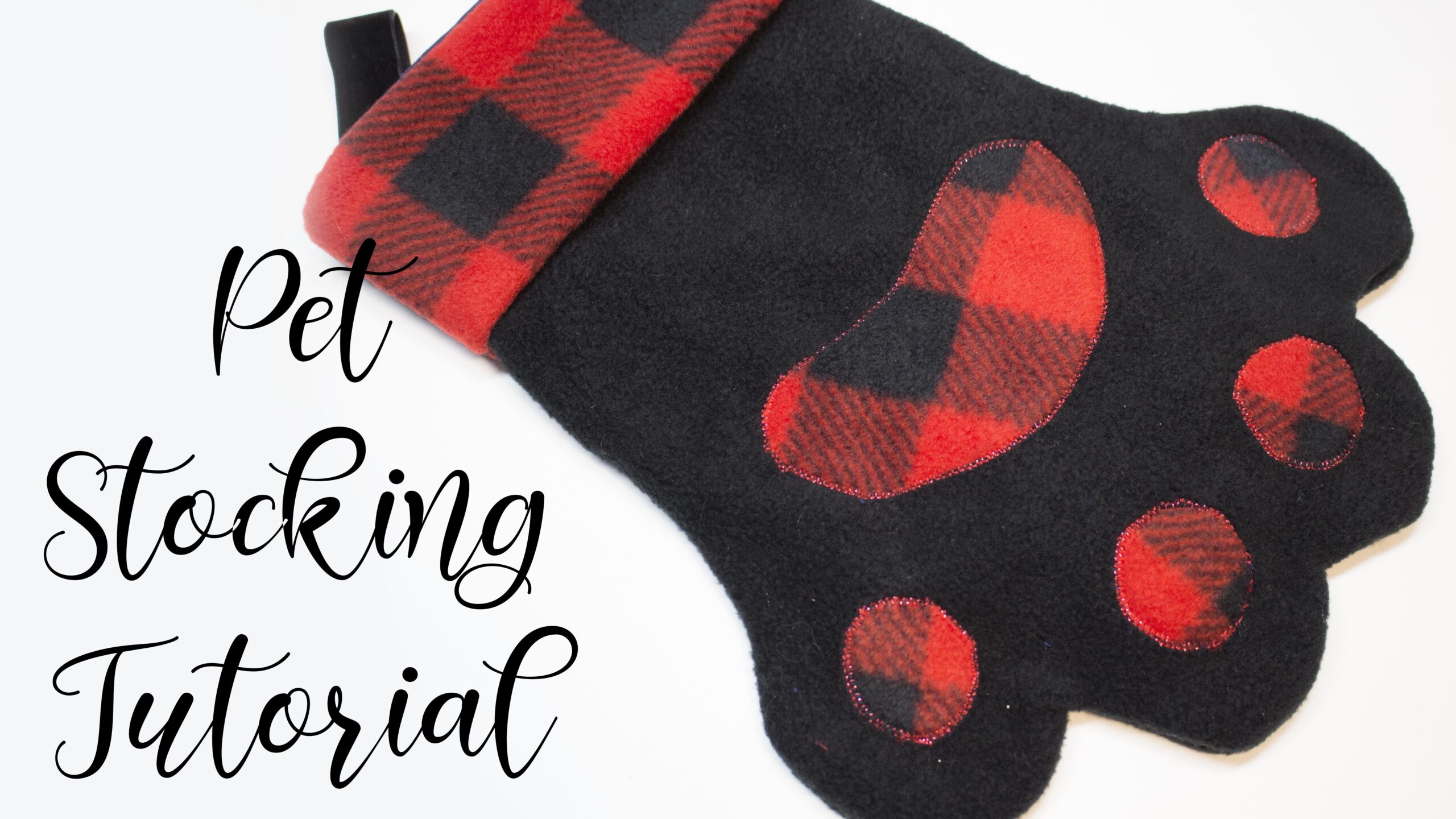 Free Pattern Paw Stocking Tutorial Charmed By Ashley