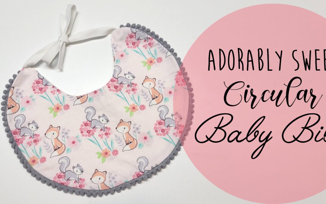 How to sew a Circular baby bib