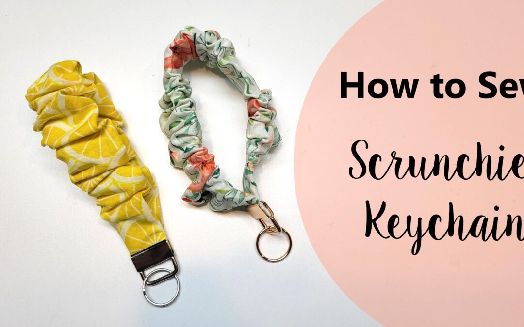 How to sew a scrunchie keyfob