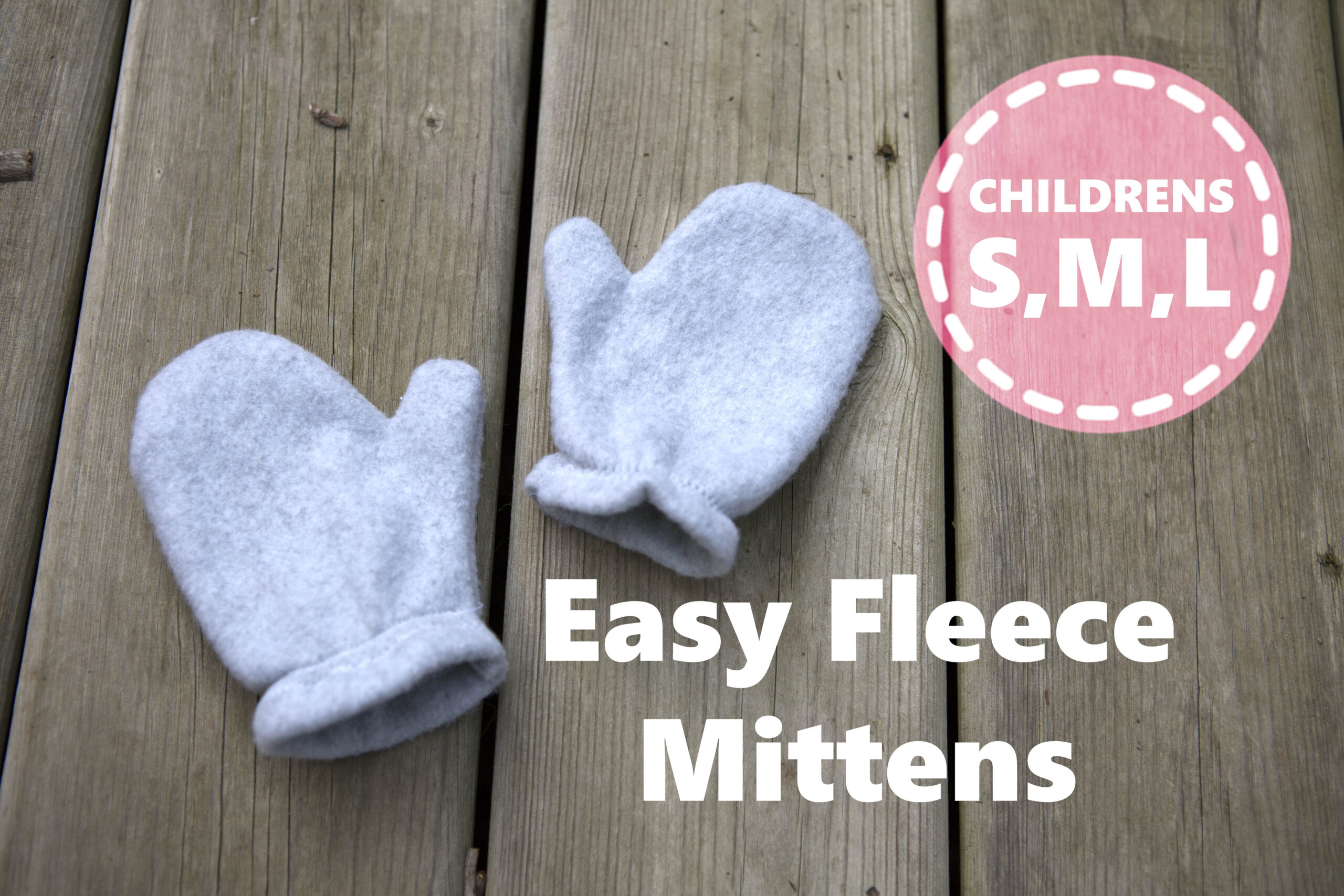 Easy Fleece mittens – kids s, m, l