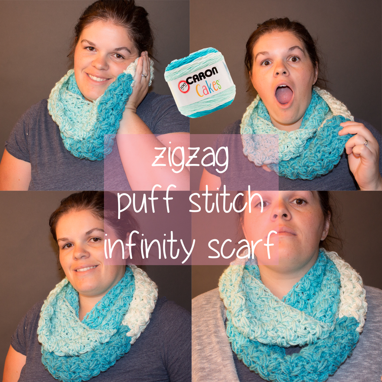 Super Cozy Zig Zag puff stitch Scarf