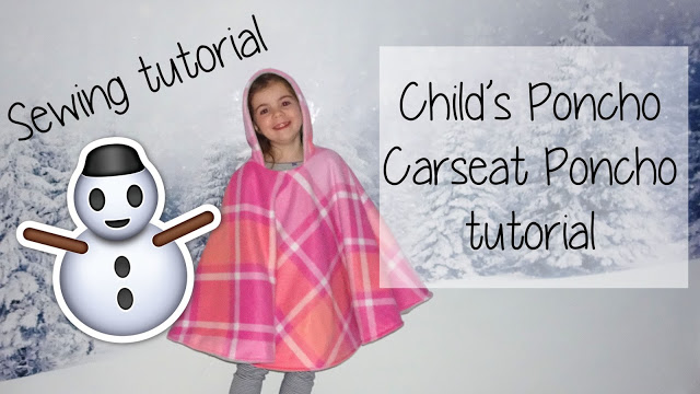 Child Carseat Poncho pattern instructions