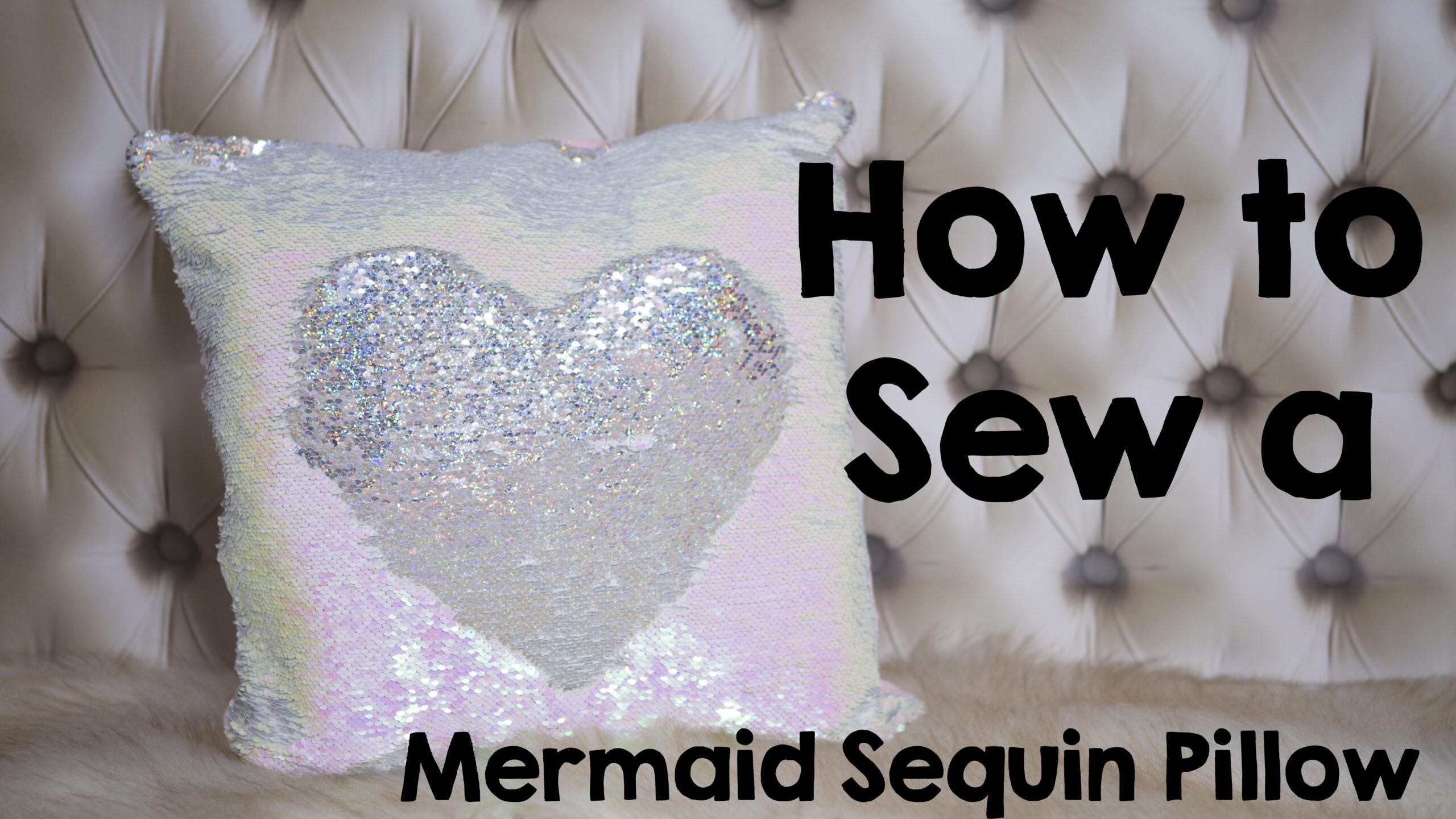 How to make a mermaid sequin throw pillow