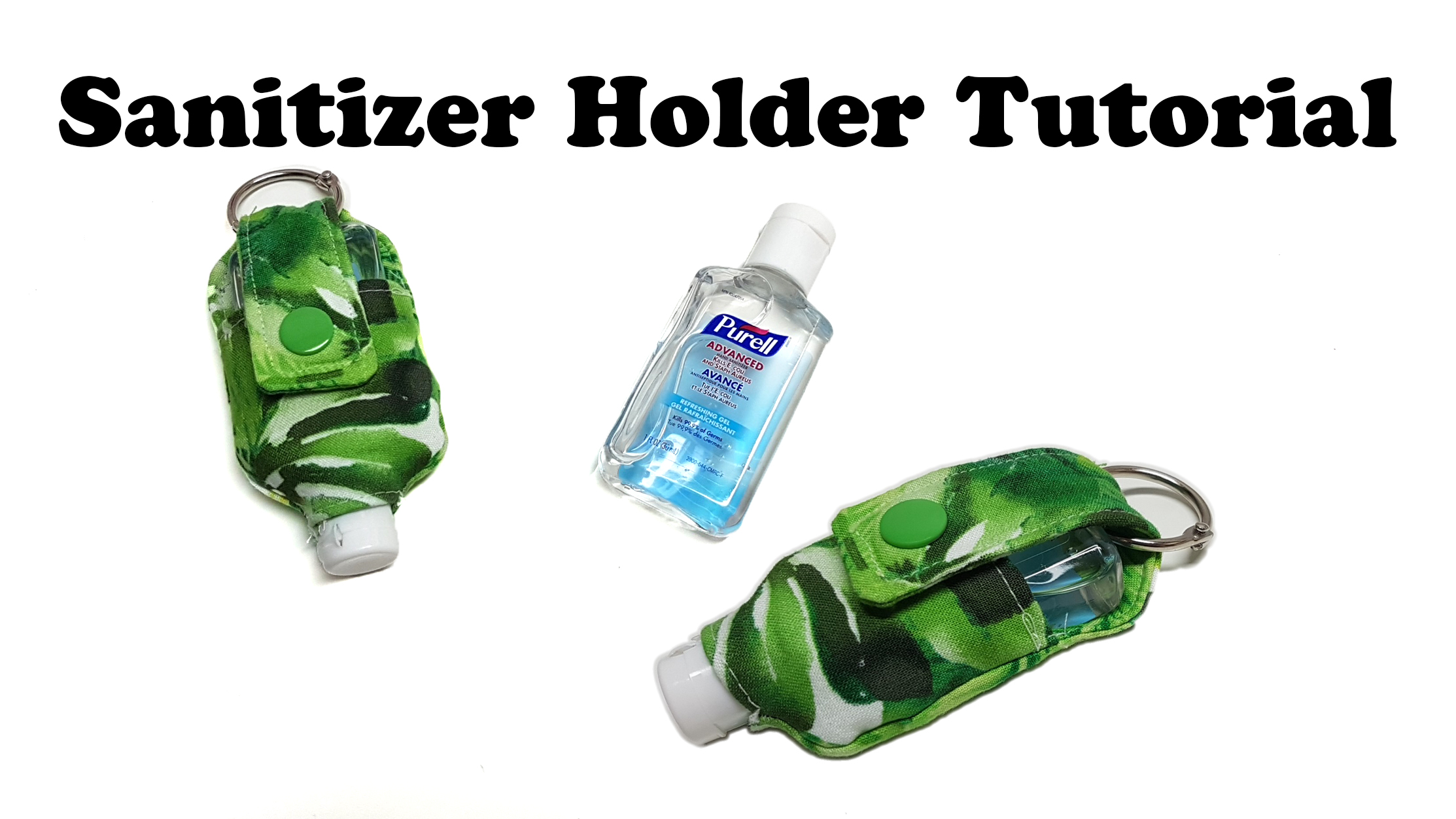 Hand Sanitizer Bottle Holder Tutorial