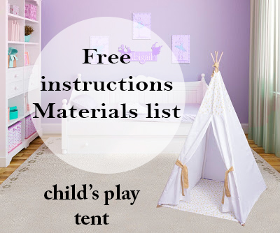 childs Teepee free instructions