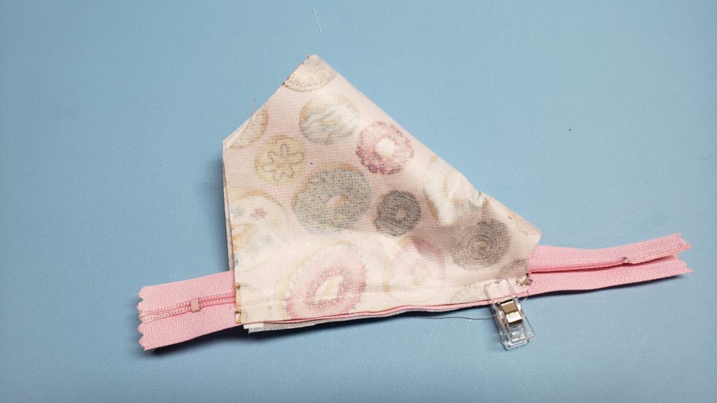 Key Fob Triangle Zipper Pouch - Free PDF 