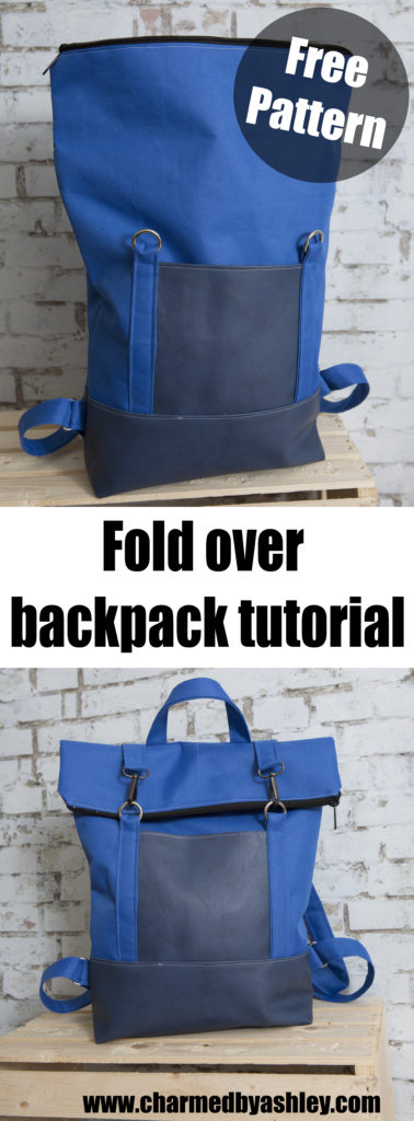 Fold over top backpack best sale