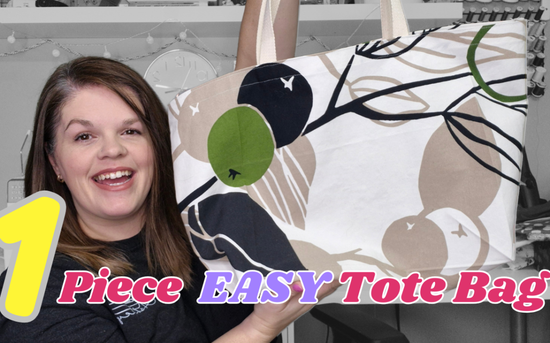 Sew A Stylish One-piece Tote Bag The Easy Way!