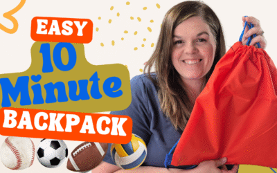 Easy 10 Minute Backpack!